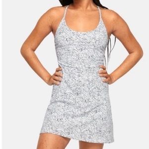 Blue and white outdoor voices exercise dress